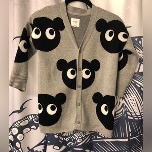 Huxbaby Cardigan grey and black 6